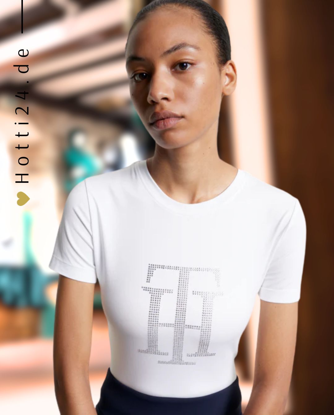 TOMMY HILFIGER »T-Shirt Strass White