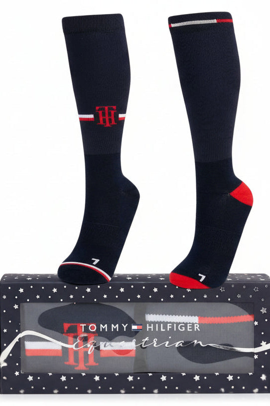Tommy Hilfiger Equestrian Global Riding Socks 2-Pack Desert Sky