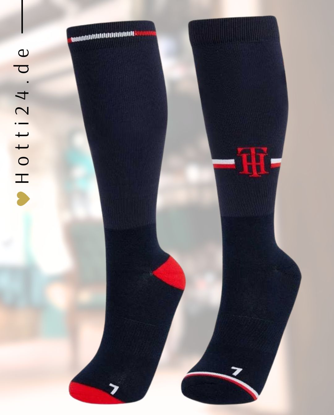 TOMMY HILFIGER »Reitsocken Global 2er Pack Desert Sky