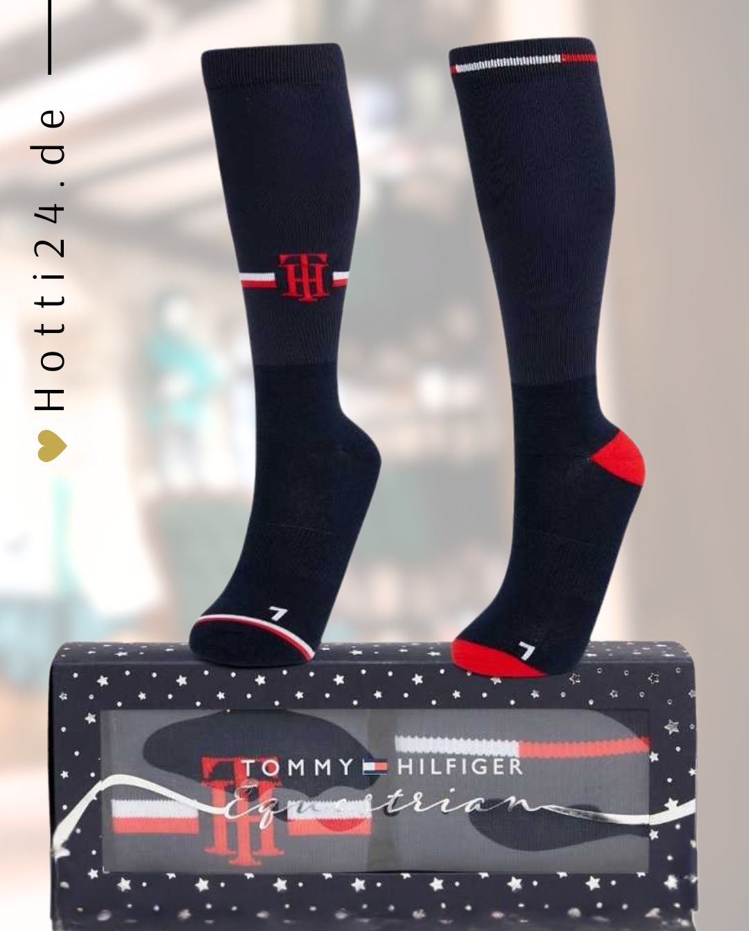 TOMMY HILFIGER »Reitsocken Global 2er Pack Desert Sky