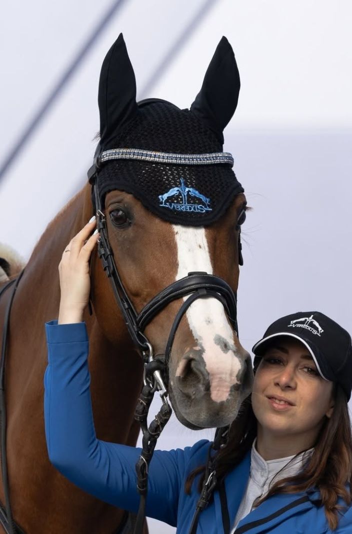 Veredus Fliegenhaube Fly Fringe Schwarz/Light Blue