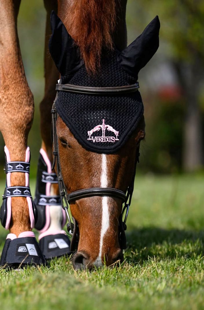 Veredus Fliegenhaube Fly Fringe Schwarz/Light Pink