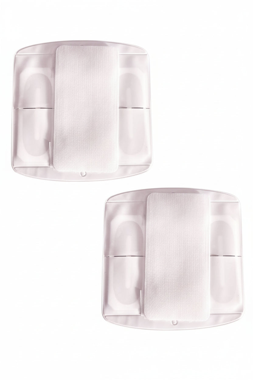 Waldhausen Start Numbers 4-Digit / Set of 2 White