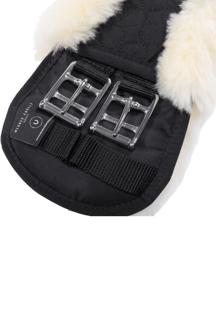 Werner Christ Moon Girth Sheepskin Black/Natural