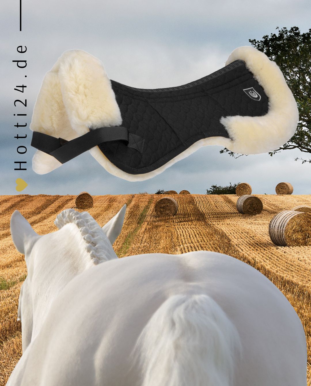 Werner Christ Horse »Pferde Sattelpad mit Trim Ultra Trip Natur / Schwarz, die Schabracke mit drei Taschen auf jeder Seite. Das 3-Taschen-System macht dieses Pad sehr variabel. Lieferung ohne Polsterung. Dies kann separat bestellt werden  Artikelnummer 5182-62 erhältlich bei www.Hotti24.de