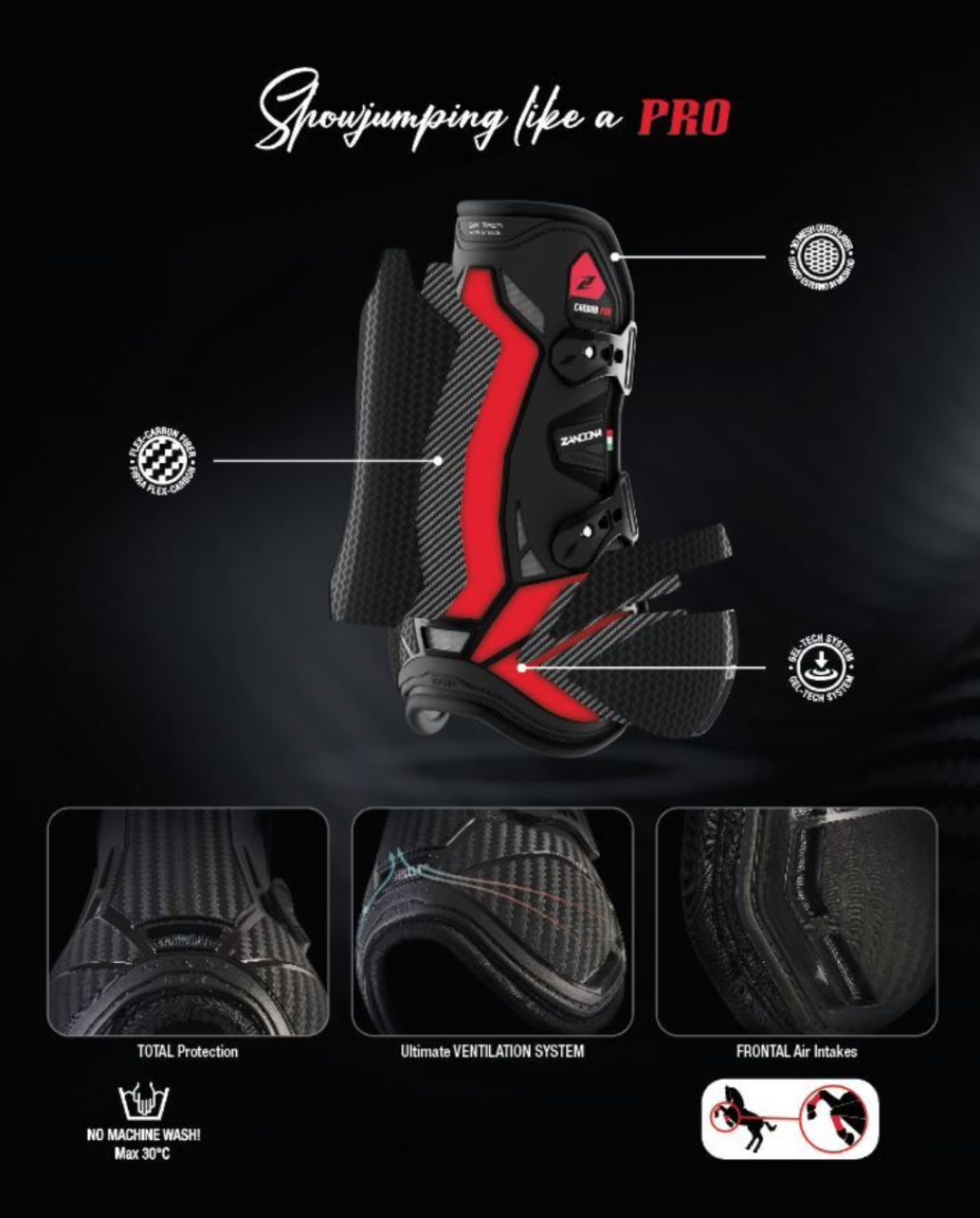 Zandona »Gamaschen Carbon Pro Brown