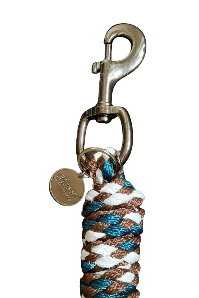 fuehrstrick pferde ultimo mehrfarbig karabinerhaken equest