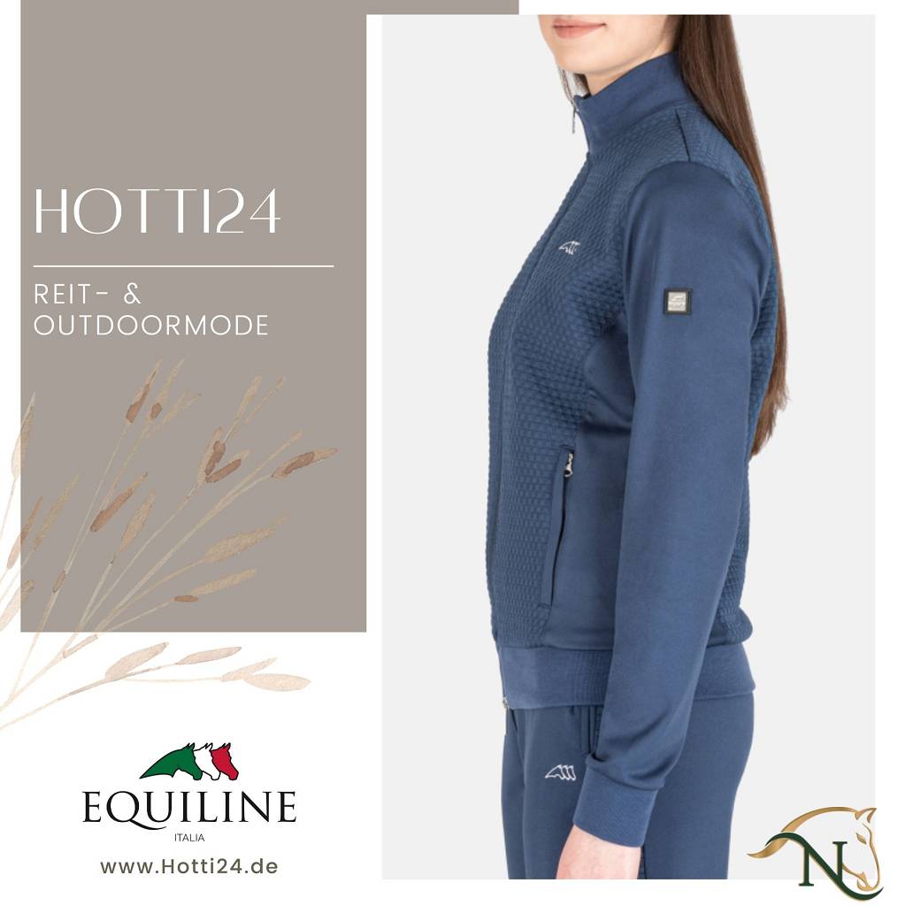 damen jacke blau seite
