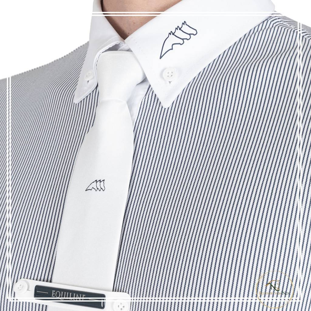 herren turnierhemd blau weiss gestreift nah