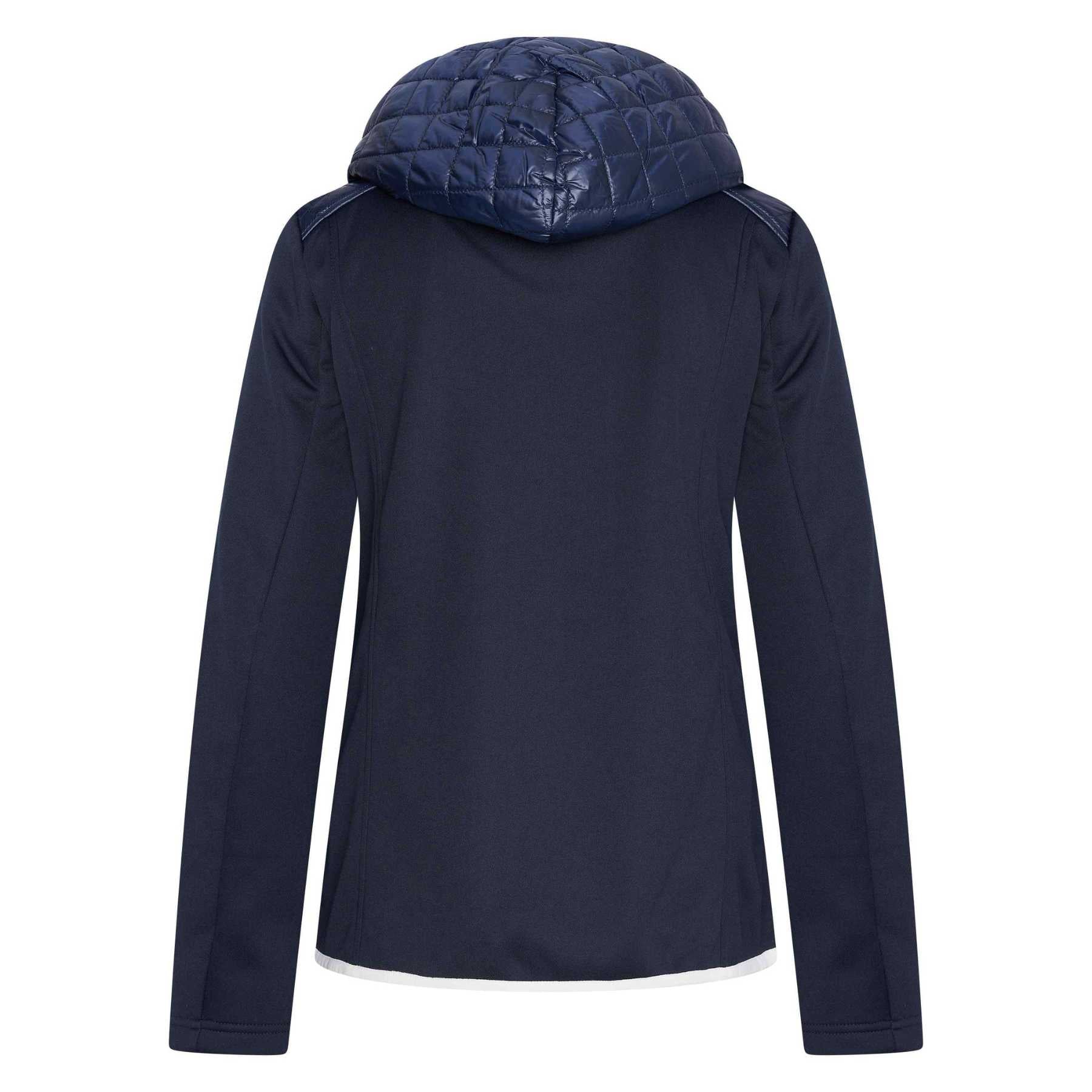 jacke blau kapuze von hinten