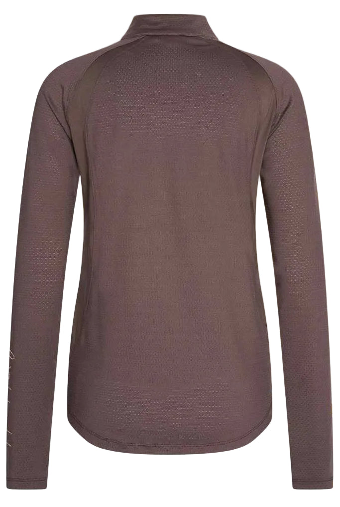 damen trainingsshirt braun hinten speed up imperial riding