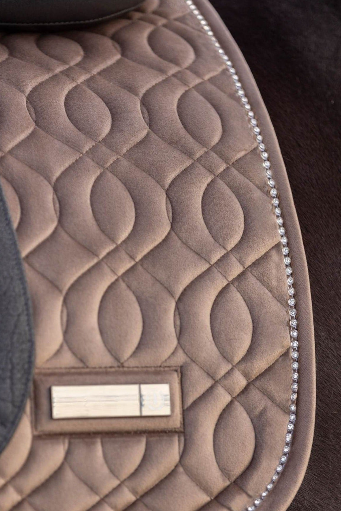 Imperial Riding präsentiert die Dressurschabracke IRHSKY in der Farbe Cappuccino Braun mit der Artikelnummer ZT78322001-8043. Diese Schabracke kombiniert Funktionalität mit einem stilvollen Design und eignet sich perfekt für Dressuraktivitäten. Für weitere Informationen und die Möglichkeit zum Kauf besuchen Sie bitte die Website www.Hotti24.de
