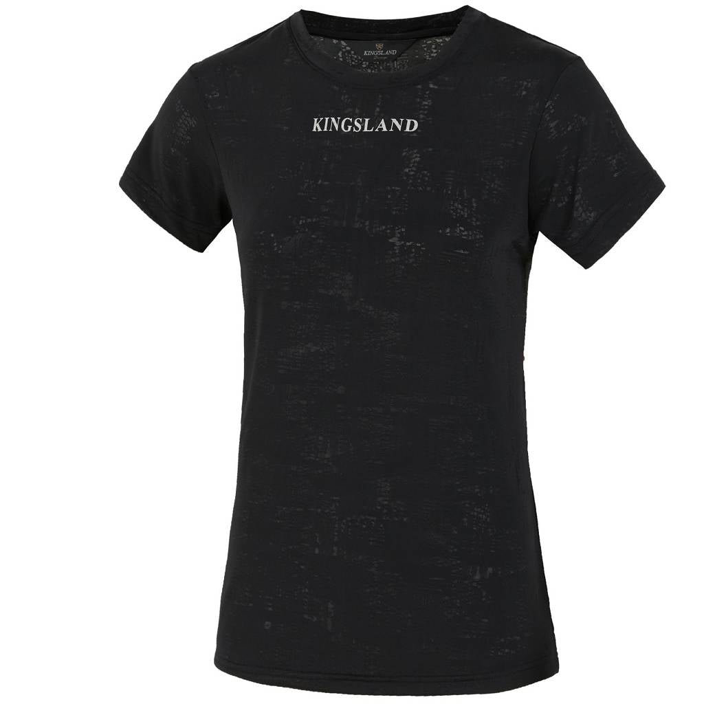 kingsland damen t-shirt dasha schwarz vorne