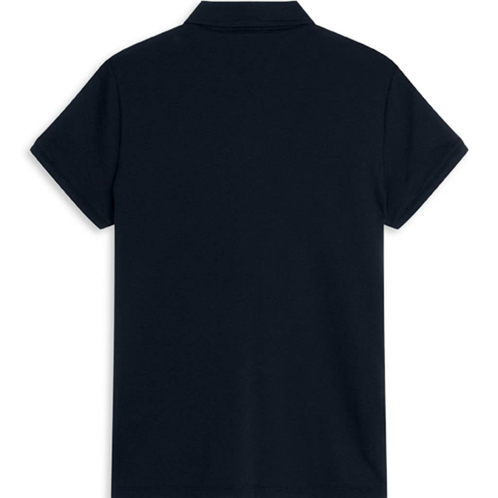 tommy hilfiger damen poloshirt strass hintenschwarz