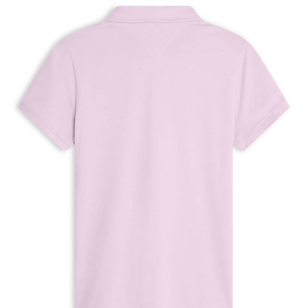 tommy hilfiger damen poloshirt strass hinten rosa