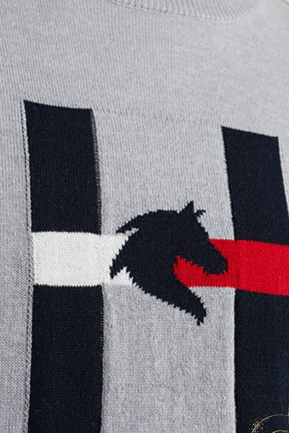 tommy hilfiger damen pullover grau detail