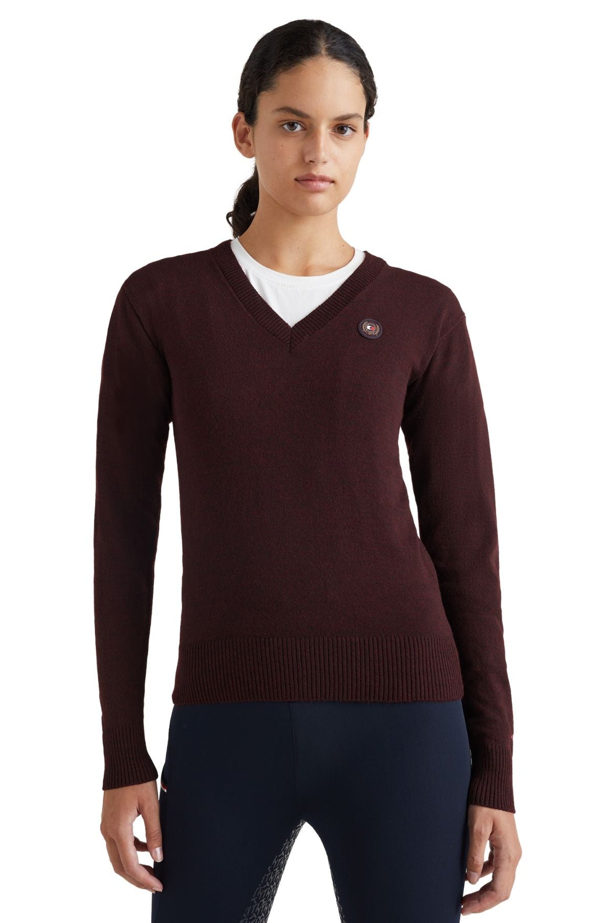 Tommy Hilfiger Equestrian Jumper Burgundy