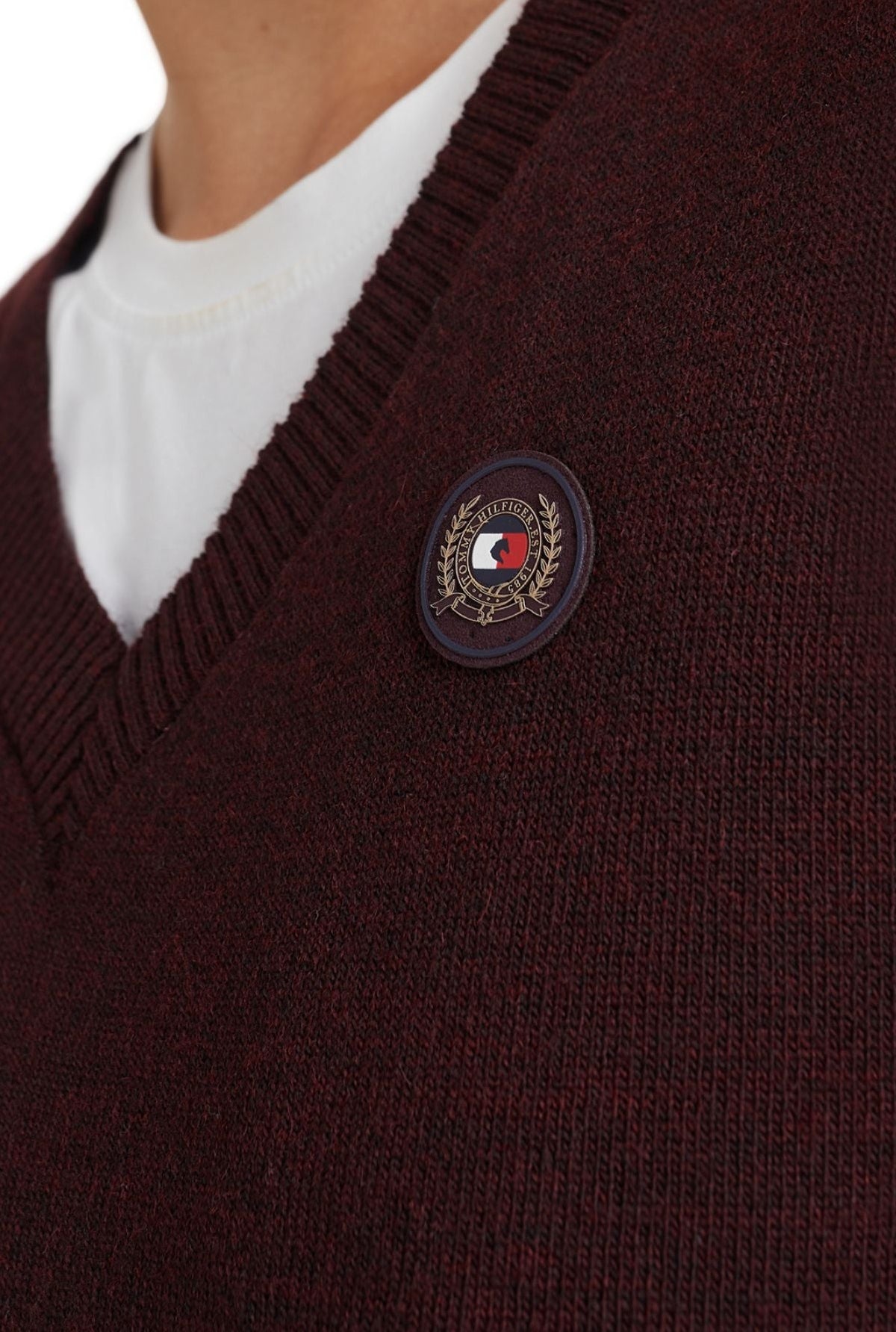 Tommy Hilfiger Equestrian Jumper Burgundy