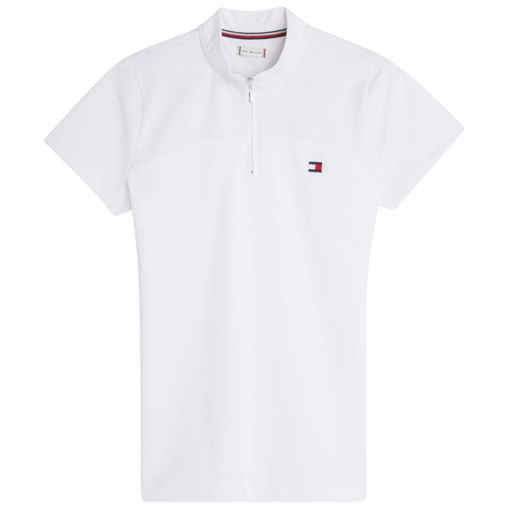tommy hilfiger damen turniershirt weiss