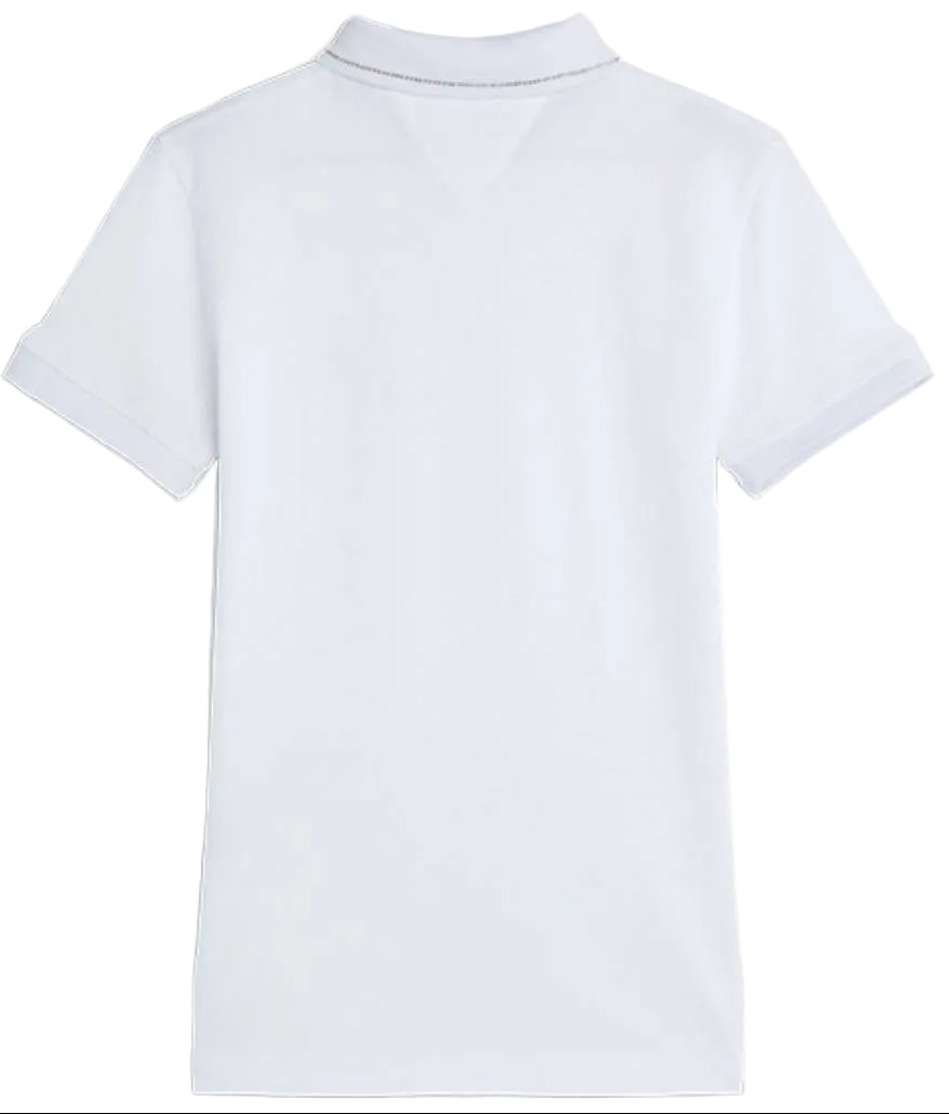 Tommy Hilfiger Equestrian Poloshirt mit Strass White