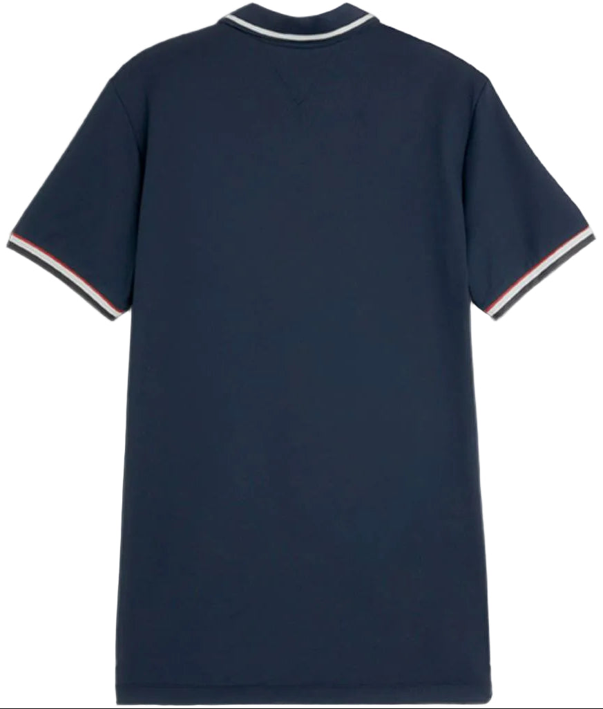 tommy hilfiger herren poloshirt performance blau hinten