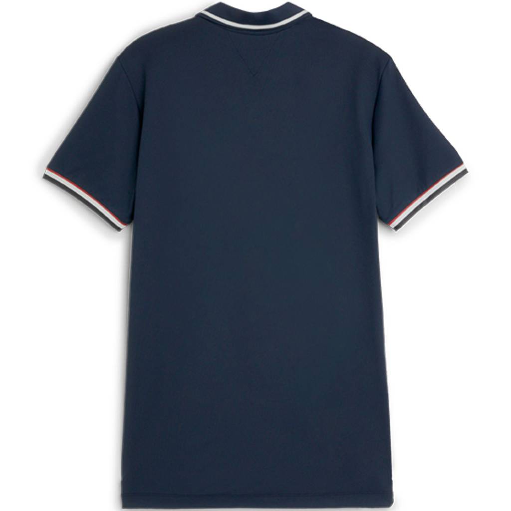 tommy hilfiger herren poloshirt performance blau hinten