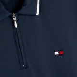tommy hilfiger herren poloshirt performance blau detail